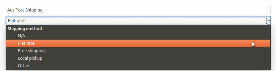 WooCommerce shipping methods