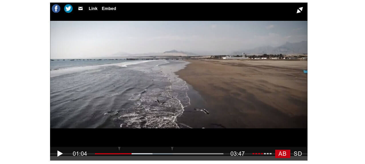 Screenshot of a video in FV Player Pro